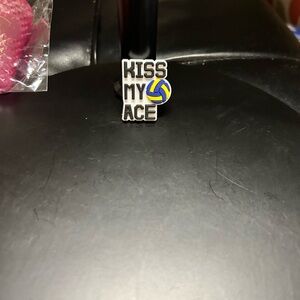 3/$8 Kiss My Ace Croc Charm